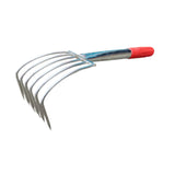 Maxbell Hand Rake Small Loosening Soil Cultivator Soil Tiller for Seaside Patio Lawn 6 tooth