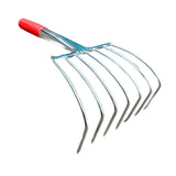 Maxbell Hand Rake Small Loosening Soil Cultivator Soil Tiller for Seaside Patio Lawn 7 tooth