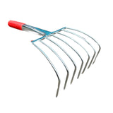 Maxbell Hand Rake Small Loosening Soil Cultivator Soil Tiller for Seaside Patio Lawn 7 tooth