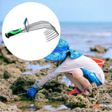 Maxbell Hand Rake Versatile Clamming Rake Cultivator Handheld Digging for Lawn Patio