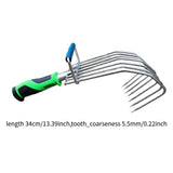 Maxbell Hand Rake Versatile Clamming Rake Cultivator Handheld Digging for Lawn Patio