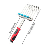 Maxbell Hand Rake Garden Tool Cultivator Garden Hand Rake for Lawn Yard Work Seaside
