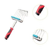 Maxbell Hand Rake Garden Tool Cultivator Garden Hand Rake for Lawn Yard Work Seaside