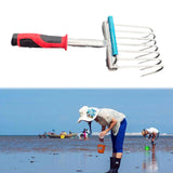 Maxbell Hand Rake Garden Tool Cultivator Garden Hand Rake for Lawn Yard Work Seaside