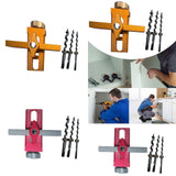 Maxbell Cabinet Door Positioning Tool Professional with 3Pcs Drill
