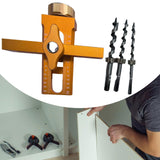 Maxbell Cabinet Door Positioning Tool Professional with 3Pcs Drill