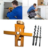 Maxbell Cabinet Door Positioning Tool Professional with 3Pcs Drill