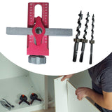 Maxbell Cabinet Door Positioning Tool Professional with 3Pcs Drill