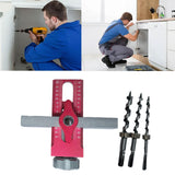 Maxbell Cabinet Door Positioning Tool Professional with 3Pcs Drill
