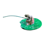 Maxbell Fishing Turtle Statue Artwork Resin Sculpture for Bedroom Living Room Indoor