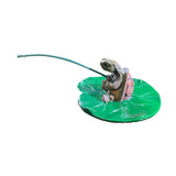 Maxbell Fishing Turtle Statue Artwork Resin Sculpture for Bedroom Living Room Indoor