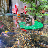 Maxbell Fishing Turtle Statue Artwork Resin Sculpture for Bedroom Living Room Indoor
