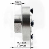 Maxbell Adapter Flange Easy to Install Arbor Adaptor Flange Nut Accessories Aluminum