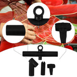 Maxbell 1 Set Kite Frame Connector Fixed Rods Angled and Straight Tee Connectors Set 4pcs