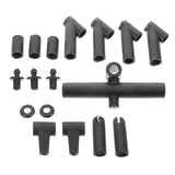 Maxbell 1 Set Kite Frame Connector Fixed Rods Angled and Straight Tee Connectors Set 17pcs
