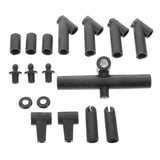 Maxbell 1 Set Kite Frame Connector Fixed Rods Angled and Straight Tee Connectors Set 17pcs