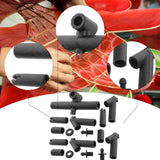 Maxbell 1 Set Kite Frame Connector Fixed Rods Angled and Straight Tee Connectors Set 17pcs