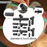 Maxbell 1 Set Kite Frame Connector Fixed Rods Angled and Straight Tee Connectors Set 17pcs