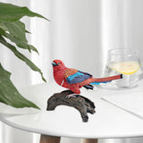 Maxbell Realistic Bird Figure Educational Toy Animal Figure for Desktop Balcony Yard Red Head