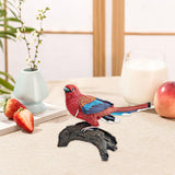 Maxbell Realistic Bird Figure Educational Toy Animal Figure for Desktop Balcony Yard Red Head