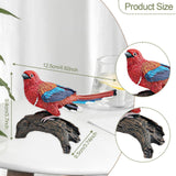 Maxbell Realistic Bird Figure Educational Toy Animal Figure for Desktop Balcony Yard Red Head