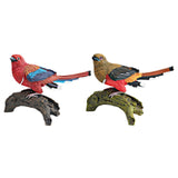 Maxbell Realistic Bird Figure Educational Toy Animal Figure for Desktop Balcony Yard Red Head