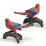 Maxbell Realistic Bird Figure Educational Toy Animal Figure for Desktop Balcony Yard Red Head