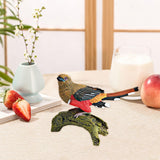 Maxbell Realistic Bird Figure Educational Toy Animal Figure for Desktop Balcony Yard Khaki Head