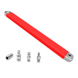 Maxbell Offset Extension Wrench Tight Reach Extension Wrench Set for Workshop Garage Red