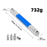 Maxbell Offset Extension Wrench Tight Reach Extension Wrench Set for Workshop Garage Blue Enhanced