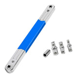 Maxbell Offset Extension Wrench Tight Reach Extension Wrench Set for Workshop Garage Blue Enhanced
