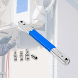 Maxbell Offset Extension Wrench Tight Reach Extension Wrench Set for Workshop Garage Blue Enhanced
