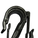 Maxbell 50x Keychain Clips Buckles Double Head Hooks for Awning Fixed Outdoor Travel