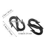 Maxbell 50x Keychain Clips Buckles Double Head Hooks for Awning Fixed Outdoor Travel