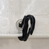 Maxbell 50x Keychain Clips Buckles Double Head Hooks for Awning Fixed Outdoor Travel