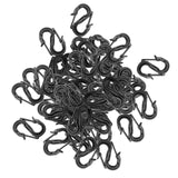 Maxbell 50x Keychain Clips Buckles Double Head Hooks for Awning Fixed Outdoor Travel