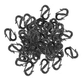 Maxbell 50x Keychain Clips Buckles Double Head Hooks for Awning Fixed Outdoor Travel