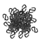 Maxbell 50x Keychain Clips Buckles Double Head Hooks for Awning Fixed Outdoor Travel