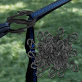 Maxbell 50x Keychain Clips Buckles Double Head Hooks for Awning Fixed Outdoor Travel