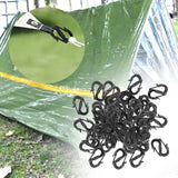 Maxbell 50x Keychain Clips Buckles Double Head Hooks for Awning Fixed Outdoor Travel