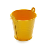 Maxbell 5x Galvanized Metal Buckets Container Rustic Party Favors Sturdy Ice Buckets Yellow