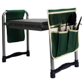 Maxbell Garden Kneeler and Seat Portable Gifts Gardening Stool for Mom Seniors Women Gray