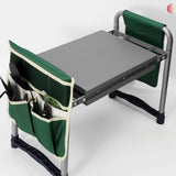 Maxbell Garden Kneeler and Seat Portable Gifts Gardening Stool for Mom Seniors Women Gray