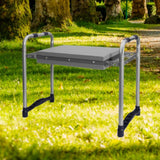 Maxbell Garden Kneeler and Seat Portable Gifts Gardening Stool for Mom Seniors Women Gray