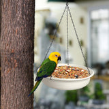 Maxbell Bird Feeder Dish with Chain Hanging Bird Bath for Outside Parrot Hummingbird