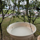 Maxbell Bird Feeder Dish with Chain Hanging Bird Bath for Outside Parrot Hummingbird