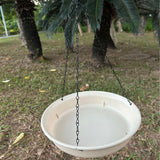 Maxbell Bird Feeder Dish with Chain Hanging Bird Bath for Outside Parrot Hummingbird