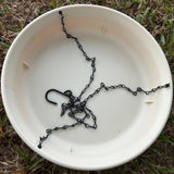 Maxbell Bird Feeder Dish with Chain Hanging Bird Bath for Outside Parrot Hummingbird