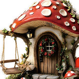 Maxbell Yard Garden Stake Acrylic Mushroom House Yard Sign for Flower Bed Lawn Patio