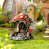 Maxbell Yard Garden Stake Acrylic Mushroom House Yard Sign for Flower Bed Lawn Patio